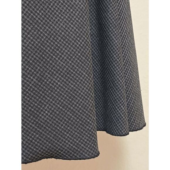 ANNA DALI PARIS A-Line Checkered Print Gray Skirt SIZE 42 (US 10) - Picture 7 of 9